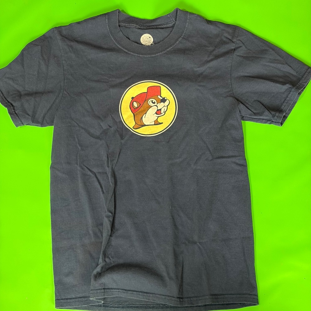 Buc-ee's Beaver Logo T-Shirt Youth L Black Ala-Buc-Ee-Bama Alabama Graphic Tee